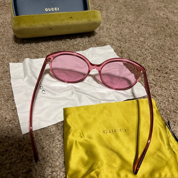 Pink Tinted Gucci Sunglasses - Picture 7 of 7